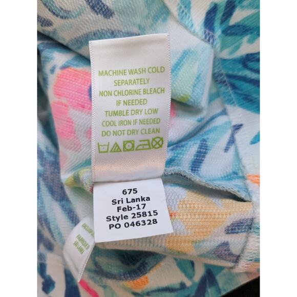 Lilly Pulitzer Sz 4 MARII SERENE BLUE TIPPY TOP Print Skort - Picture 9 of 11